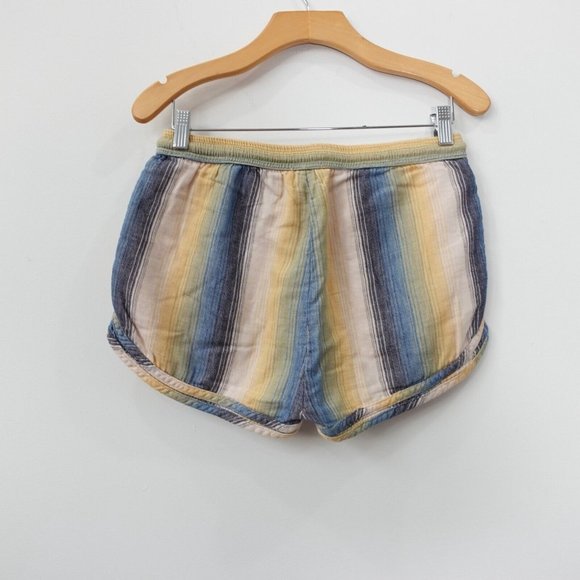 Barneys New York Shorts Size 29 Cotton‎ Hot Pants Striped High Waisted Warm USA - Picture 6 of 10